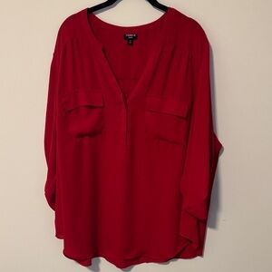 Torrid Harper Blouse - Red size 3X 22-24